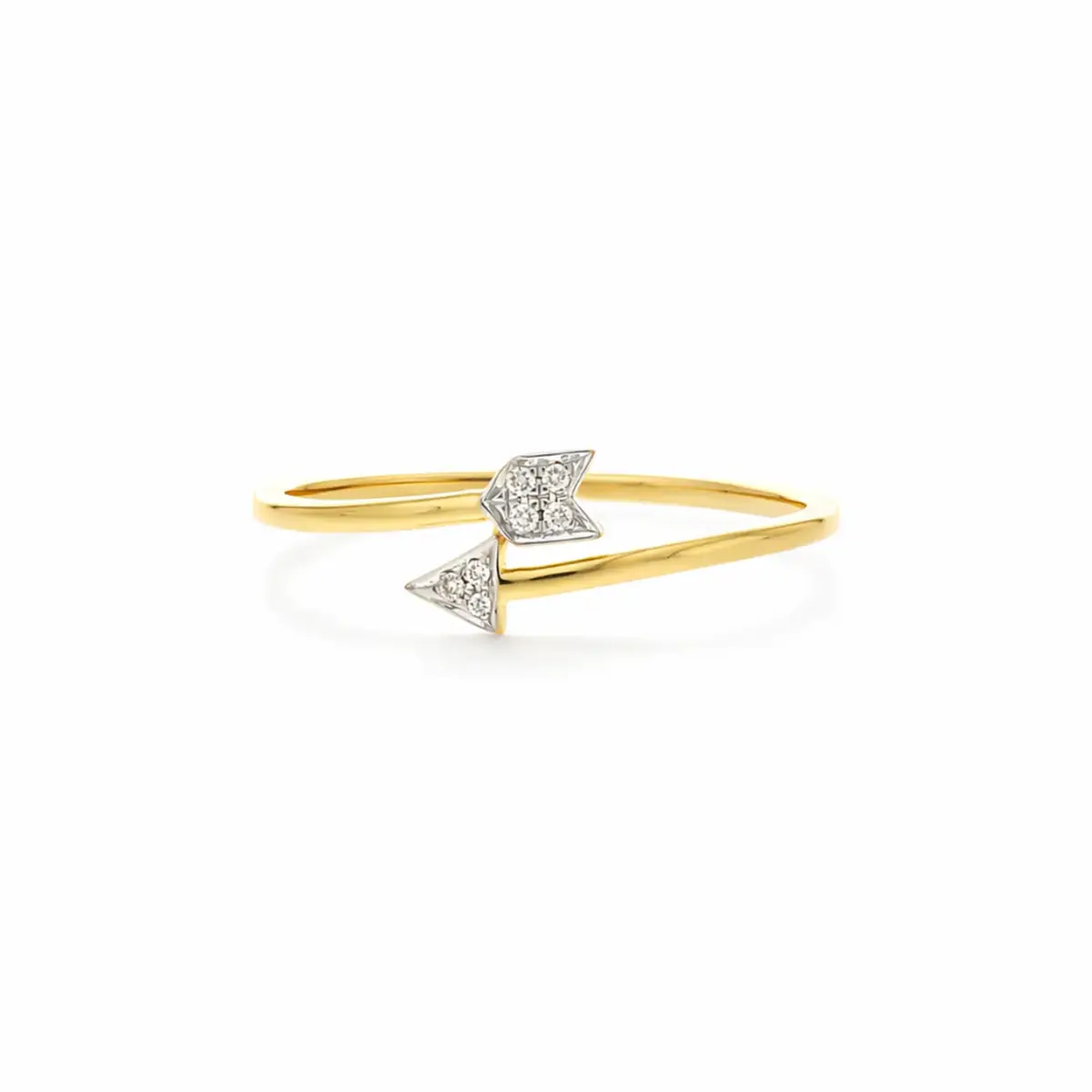 0.02 CT NATURAL DIAMOND WOMENS RING 18K GOLD